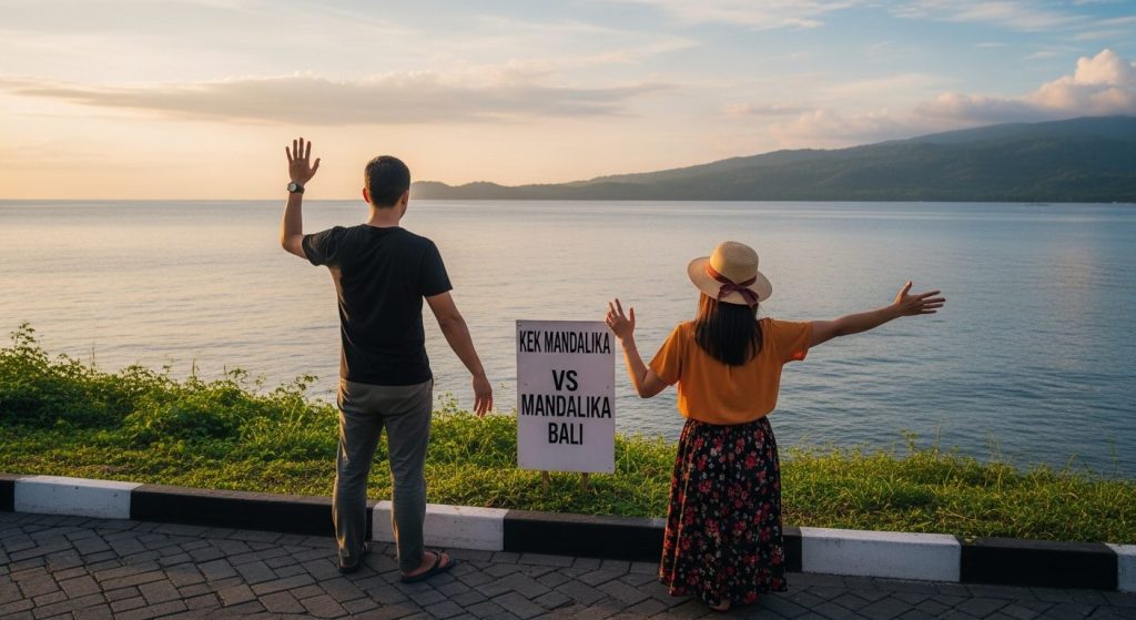mandalika vs bali property investment comparison — Photorealistic editorial travel photograph relevant to: The independe