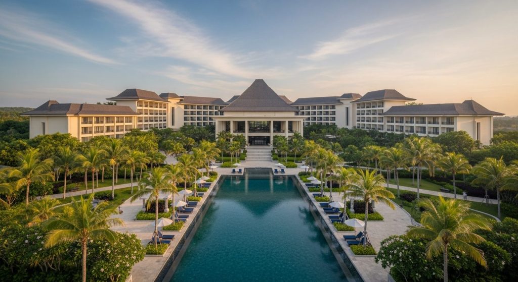 mandalika hotel resort investment — Photorealistic editorial travel photograph relevant to: The independent, honest, pla